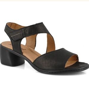Josef Seibel | Juna 02 | Black | Leather | Heeled Sandal | Size 42
